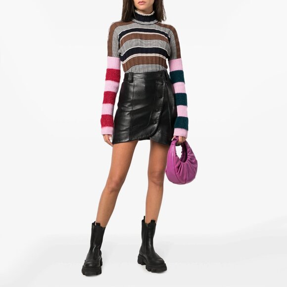 Colville Striped Turtleneck Sweater, Size Medium - Picture 4 of 12